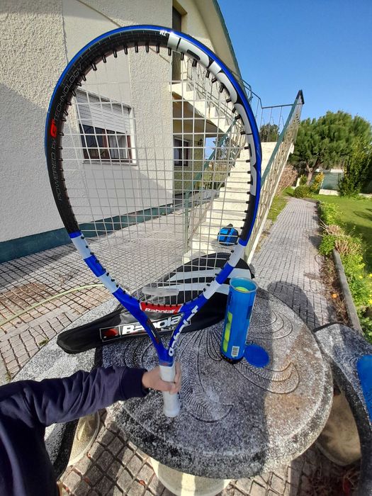Raquete Babolat+saco+bolas HEAD
