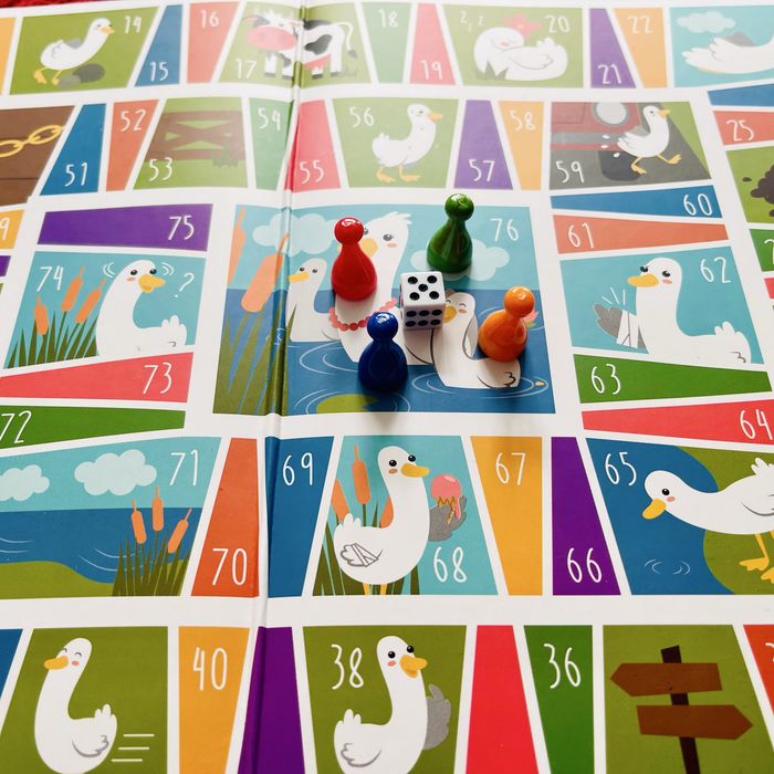 Jogo Infantil 2 em 1: Jogo do Ganso + Viagem ao Espaço (Novo)