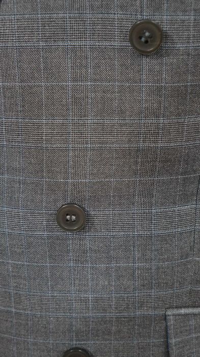Marynarka Dwurzędowa RESERVED Szara w Kratę | Klasyka i Elegancja | 48