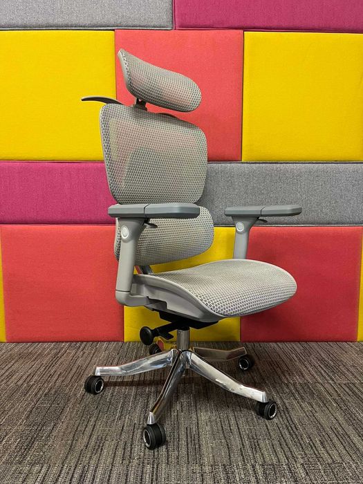 NOWY Fotel biurowy obrotowy ergonomiczny Ergoup Alien szary okazja!