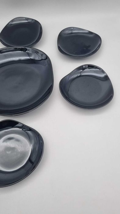 Komplet garnitur do ciasta Ryszard Pruszków New Look Design PRL