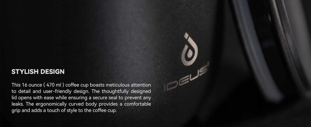 Kubek termiczny 470 ml do kawy herbaty termos próżniowy