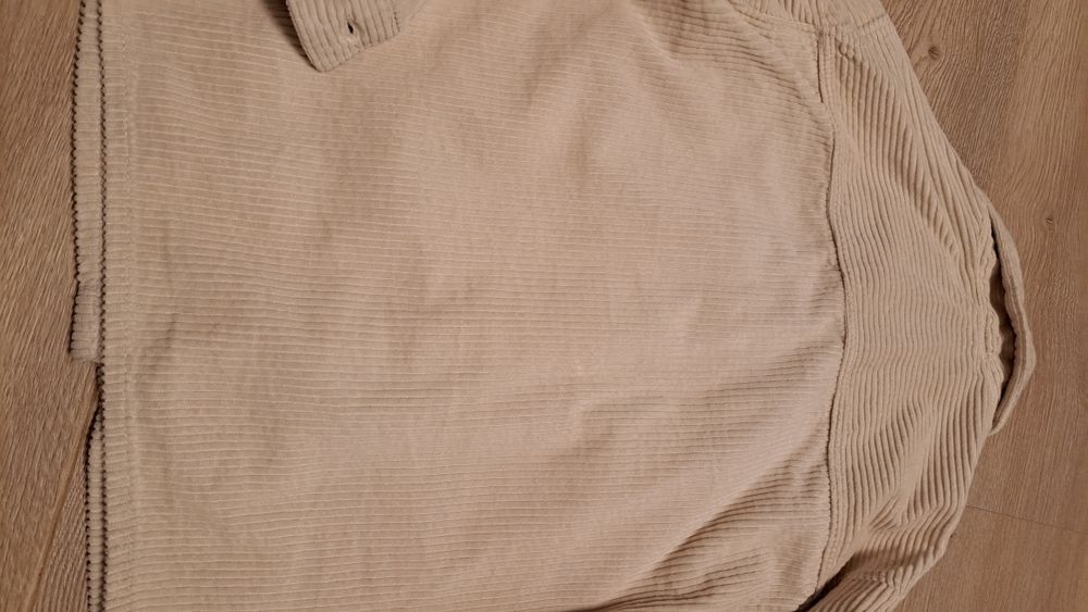 Koszula sztruksowa ecru rozmiar 122 h&m