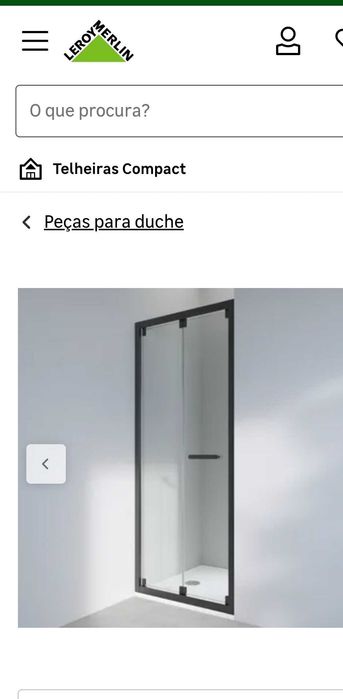 Nova porta de fole de 90 a 100x190