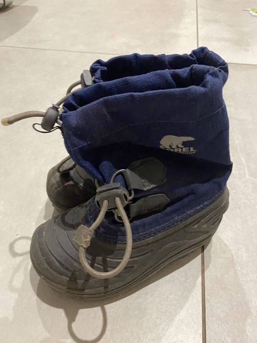Buty sorel 25 -14 cm sniegowce niebieski z wkladka