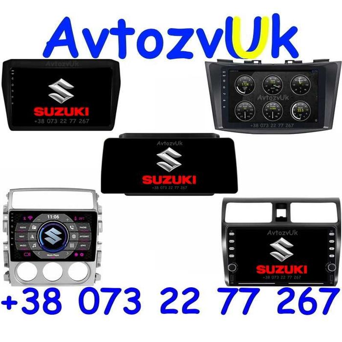 Магнитола SWIFT Suzuki LIANA Свифт Лиана GPS 2 дин CarPlay Android 15