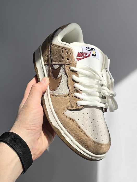 Кросівки Nike SB Dunk Double Swoosh Brown premium