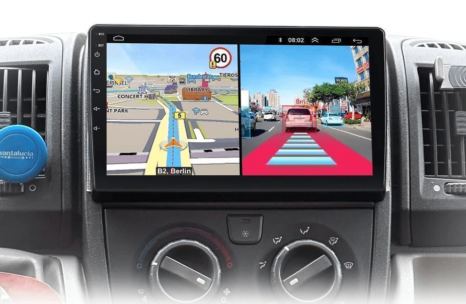 Fiat Ducato/Peugeot Boxer/Citroen Jumper – Radio Android 15 9" CarPlay Android Auto 2GB/32GB GPS Nawigacja Stacja Multimedialna WiFi Bluetooth DSP PL