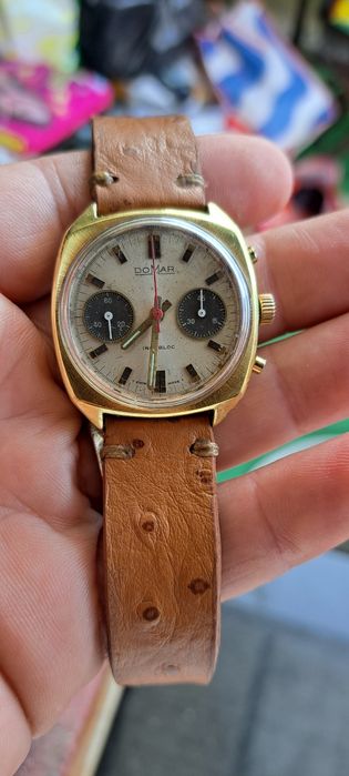 Relógio cronógrafo mecânico Domar.