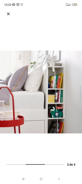 Cómoda 4 gavetas + Cabeceira cama IKEA BRIMNES
