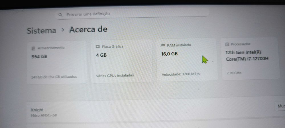 Portatil Acer Nitro 5