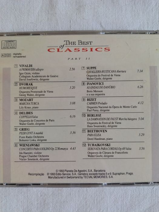 6 CD'S, Música classica