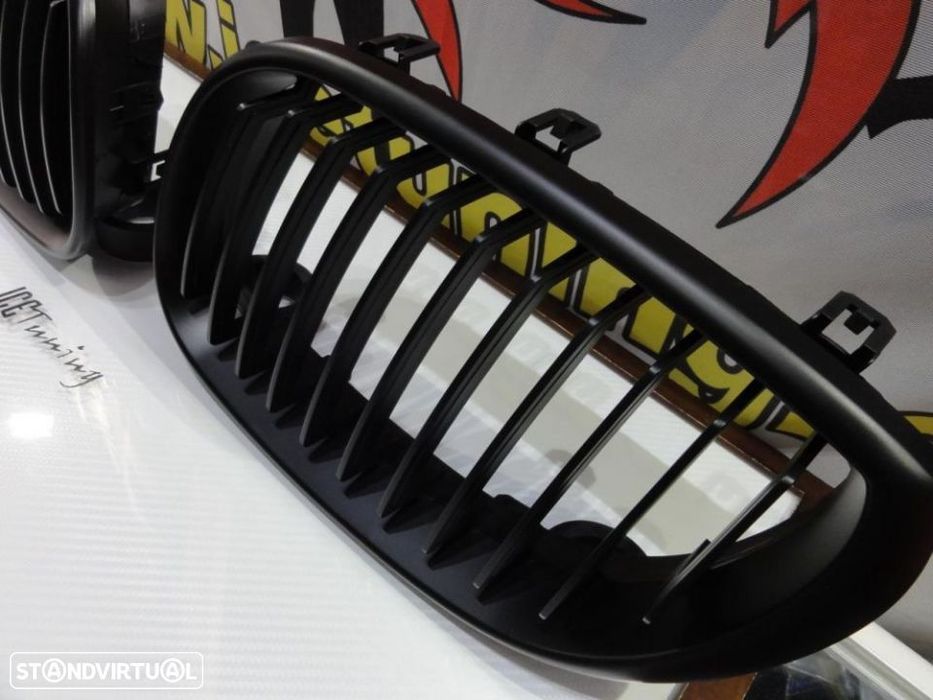 Grelha frontal BMW E60, E61 2003-2010 em preto mate