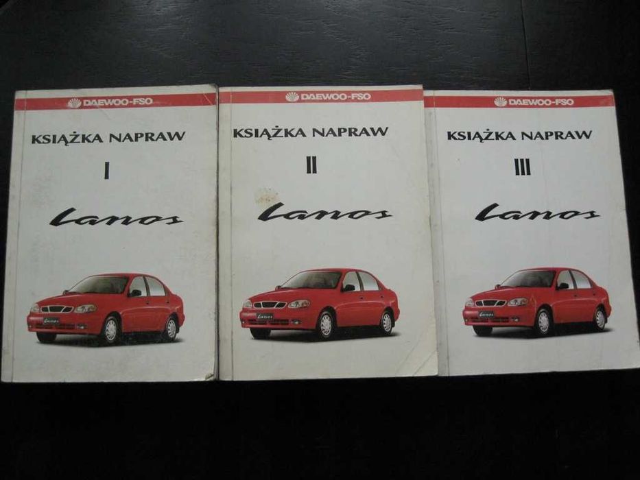 Książka napraw Lanos - trzy tomy.