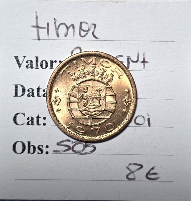 20 centavos 1970 Timor