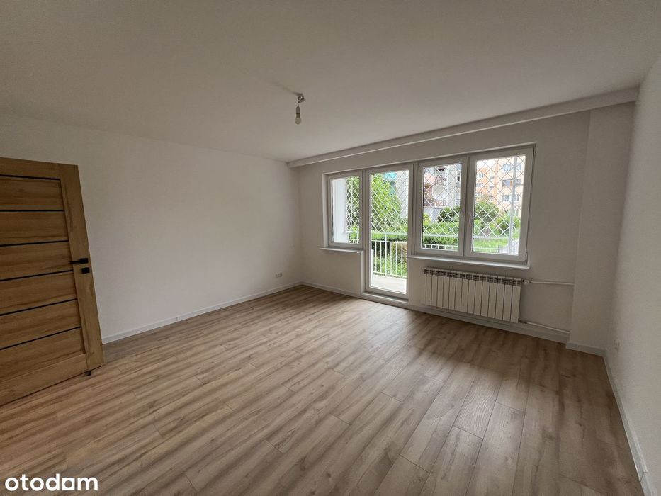 Mieszkanie 49,58m2 na parterze z balkonem i ogródkiem po remoncie