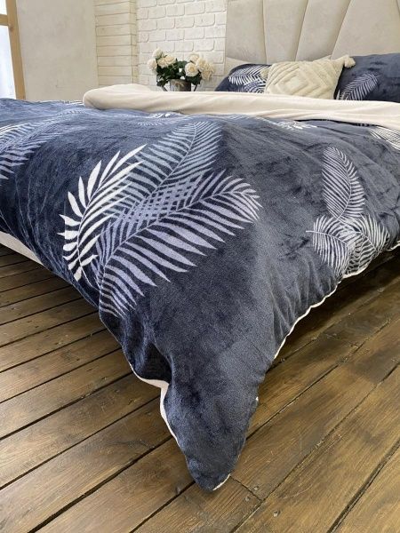 Плюшева (велюрова) постільна білизна з мікрофібри. 1,5-ї та євро.