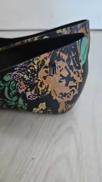 Buty baleriny melissa 38 mel czułenka czarne gumowe sandały meliski