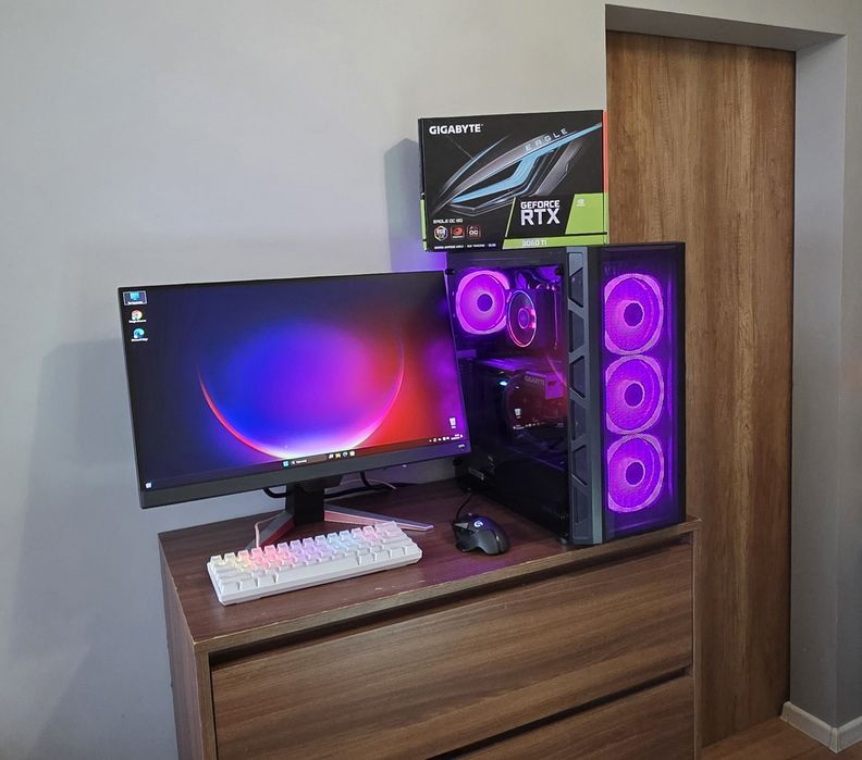 Zestaw,RTX3060ti,r5 5600,165hz,DDR4 32gb JAK NOWY