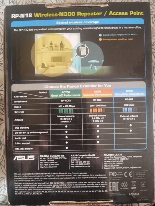 Repetidor de sinal ASUS N300
