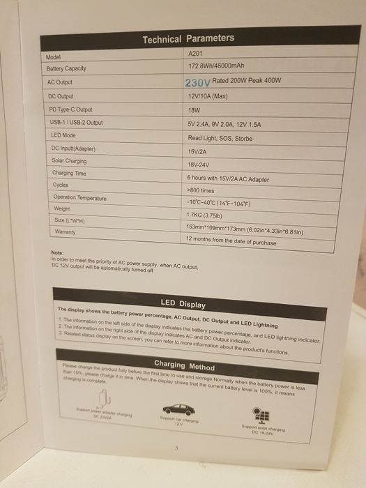 Powerbank Flashfish A201 (172,8Wh/ 48.000mAh)