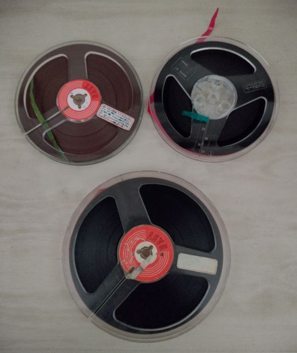 Bobine de fita tape audio reel to reel. 1*18 e 2*15 muito bom estado