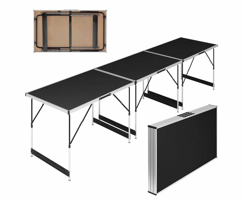 3x Nowy Zestaw Turystyczny Stolik Składany Stół 100cm x 60cm MIADOMODO