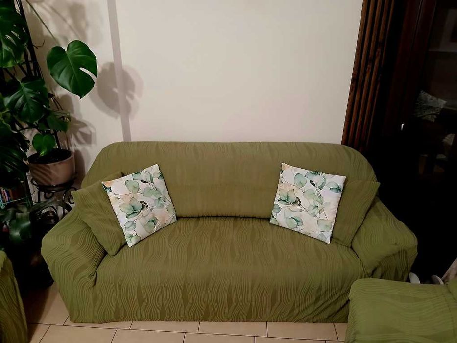 Kanapa łóżko sofa komplet wypoczynkowy 3+2+1 z funkcją spania oraz pojemnikami na pościel