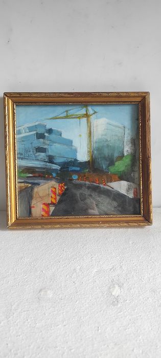 Pejzaż miejski Industrialny Dźwig Skandynawia