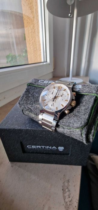 Certina DS SPEL CHRONOGRAPH, pudełko, dokumenty gwarancja