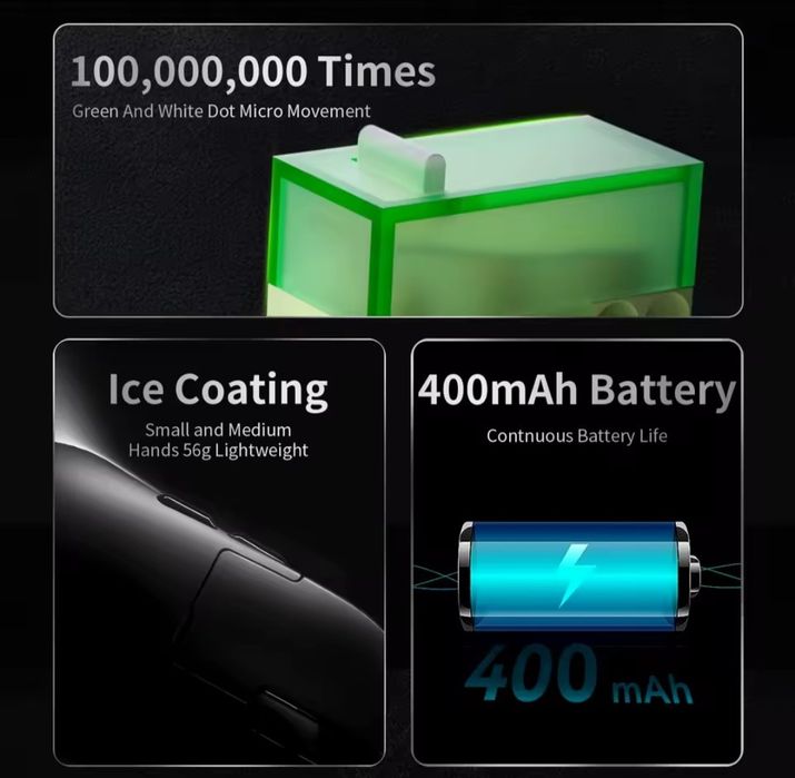 Ігрові біла миша Ajazz AJ159 APEX PAW3950 Докстанція з дисплеєм