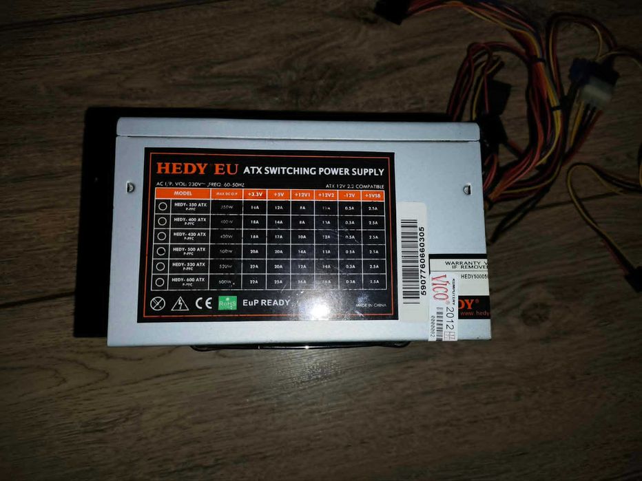 HEDY  zasilacz 500W sprawny