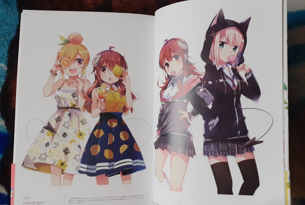Machikado Mazoku Demon Girl Next Door anime Art Book
