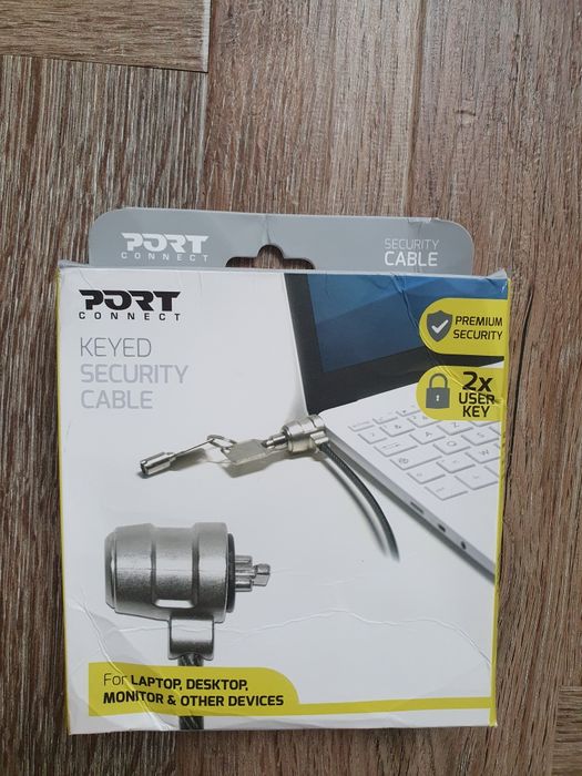 Linka zabezpieczająca do komputera i monitora - NOWA