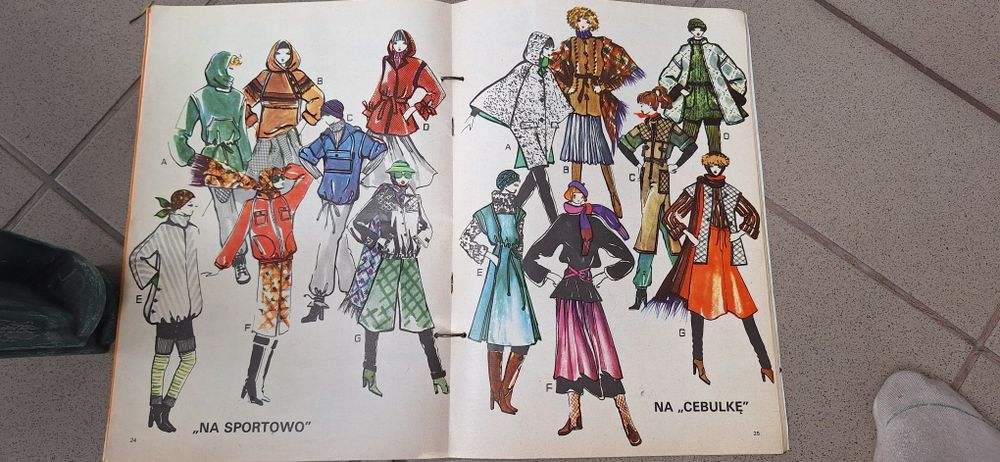 Modne Krawiectwo- pelny rocznik 1977, Vintage PRL