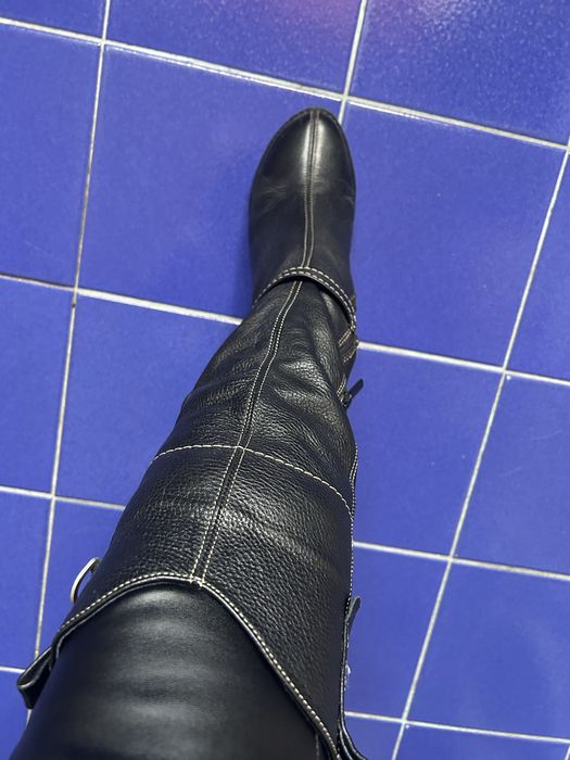 Чоботи зимові шкіряні на хутрі ,36 р.