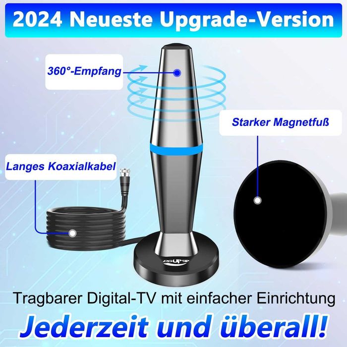 Cyfrowa antena telewizyjna do telewizorów Smart TV