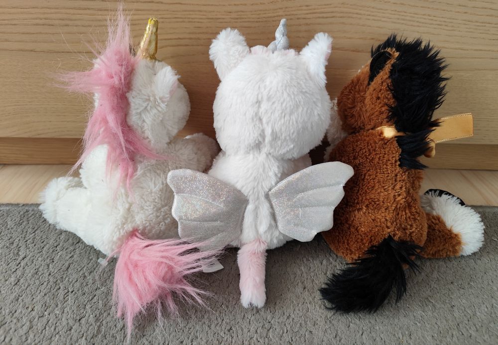 Zestaw koń koników Unicorn pluszak
