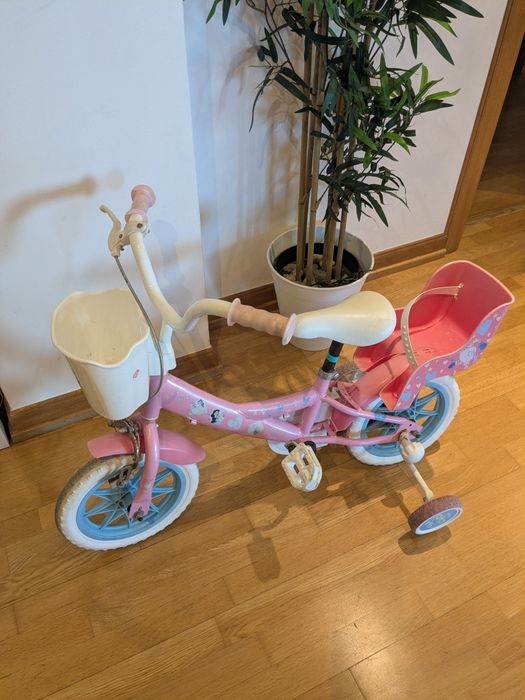 Bicicleta Infantil  Princesas Rosa