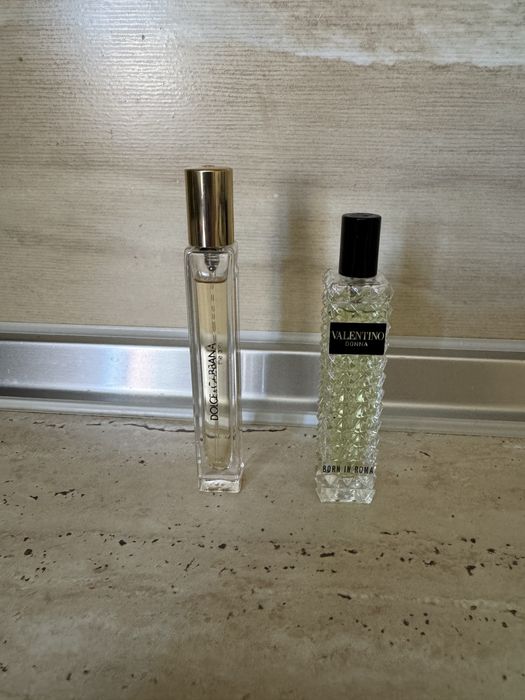 Мініатюри парфумів  Dolce Gabbana the one та Valentino Donna born in Roma