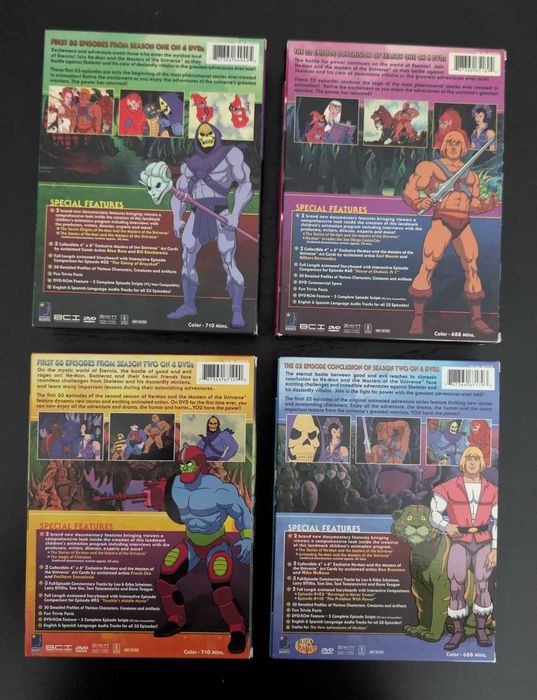 He-Man and the Masters of the Universe - Complete Series 1 & 2 - 24 DVD - Digipak