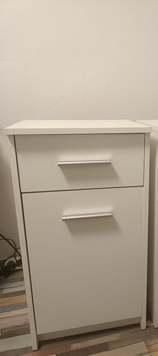 Biała szafka z szufladą 75x40 cm