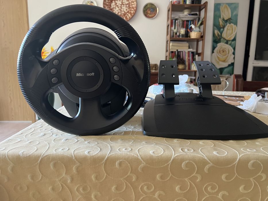 Microsoft Sidewinder Precision Racing Volante e Pedais