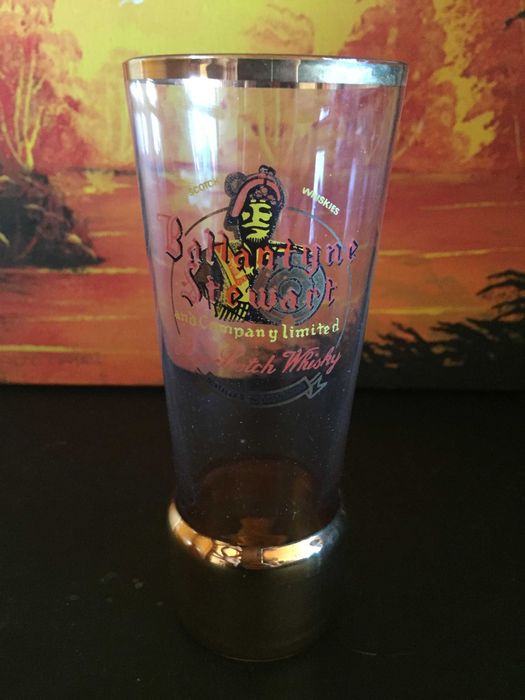 Conjunto de Jarro e 6 copos de Whisky (publicidade vintage)