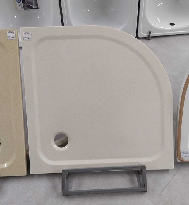 Піддони 90х90 кам'яні для душової кабіни (штучний мармур)