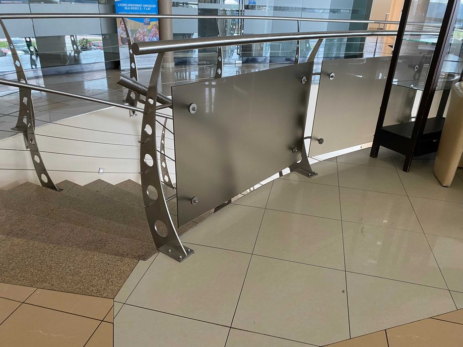 Balustrada stal nierdzewna + szkło