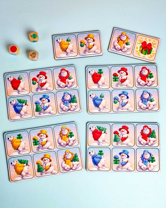 Gra w kości „Złap pierwszy” (Wersję zimową)