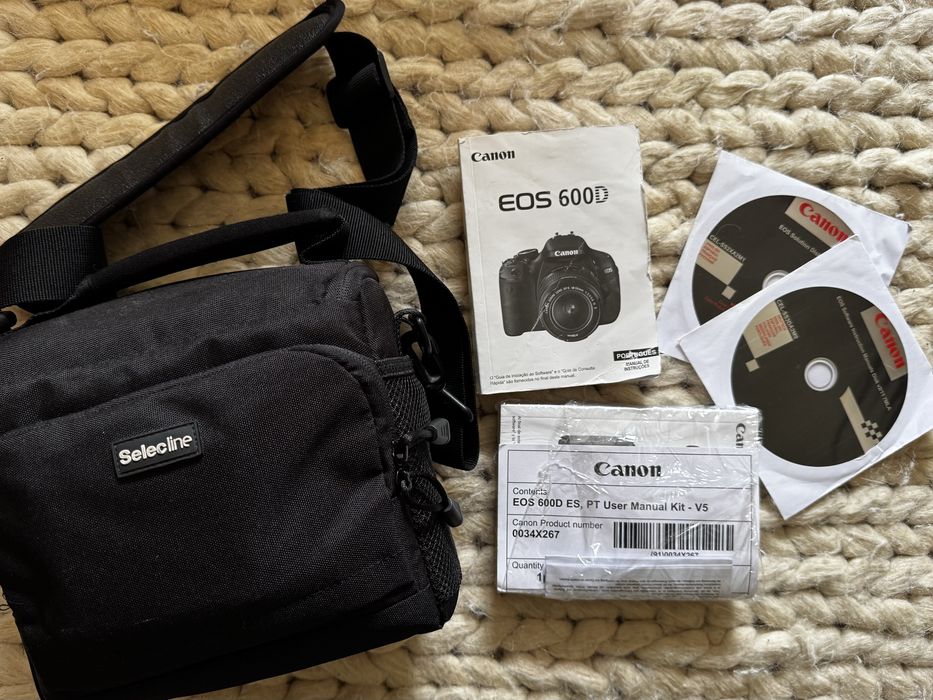 Canon EOS 600D+Objetiva Canon EF-S 18-55mm F3.5-5.6 IS II