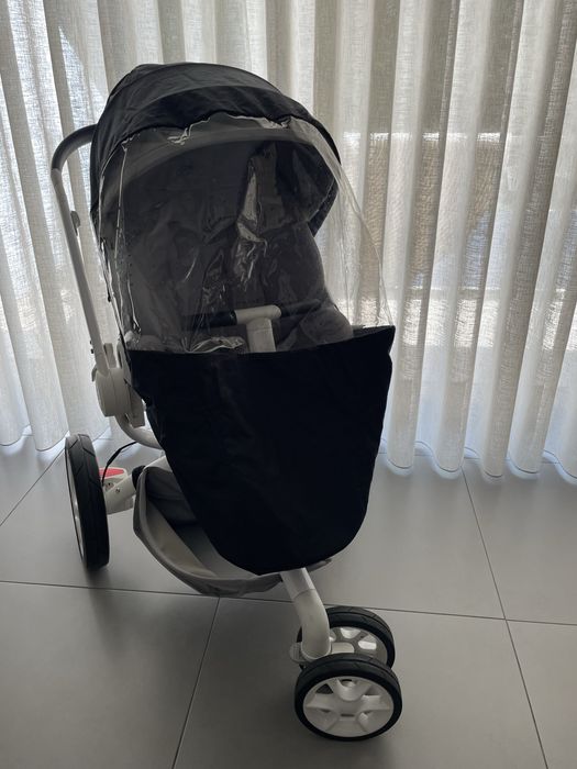 Carrinho quinny moodd, alcofa dobrável, adaptadores, babycoque bébéconfort e isofix 2Wayfix