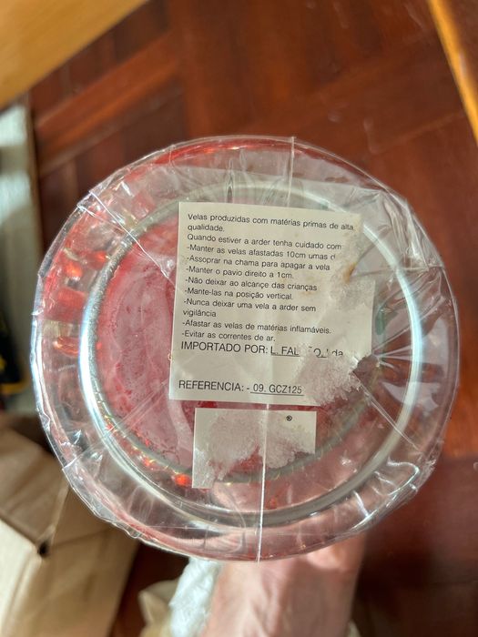 Vela natalícia decorativa (nova e selada)